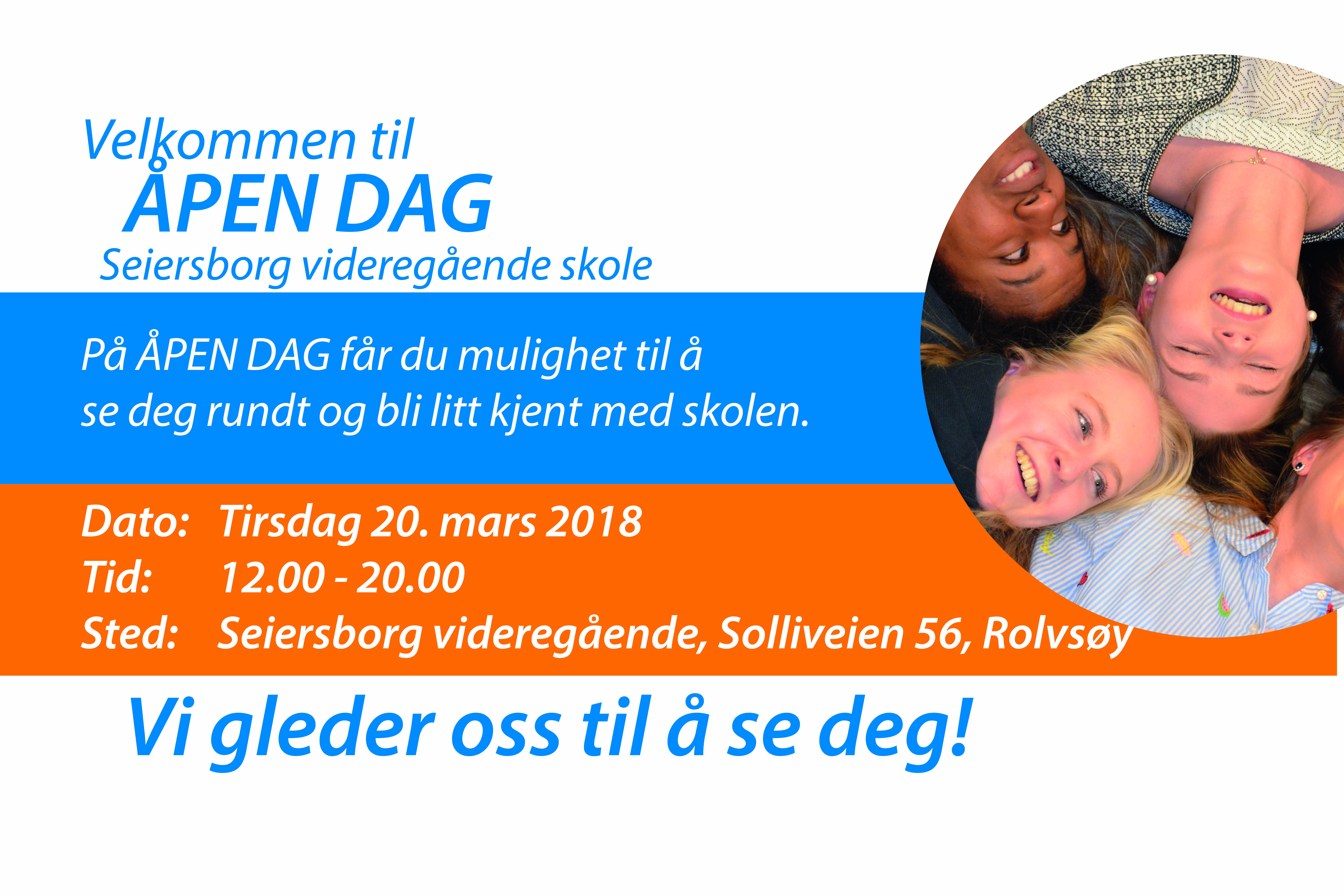 Featured image for “Velkommen til ÅPEN DAG på Seiersborg videregående skole”